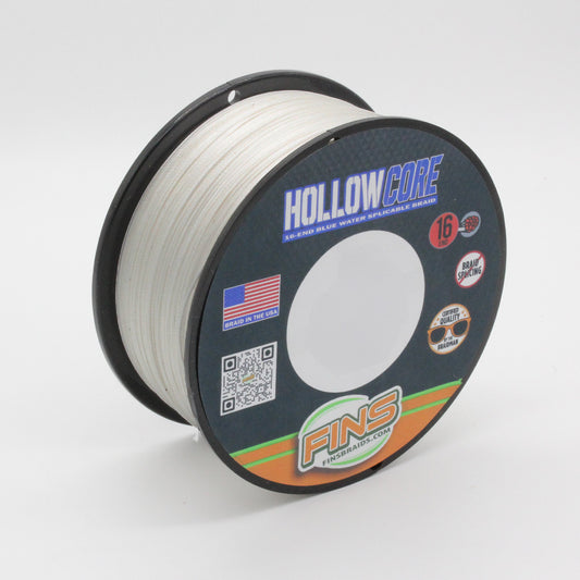 Hollow Core Fishing Braid 150lb. (White)