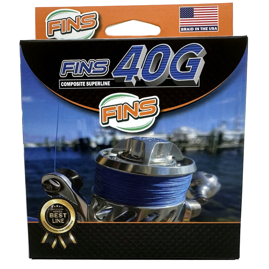 FINS 40G Fishing Braid 65-100lb.