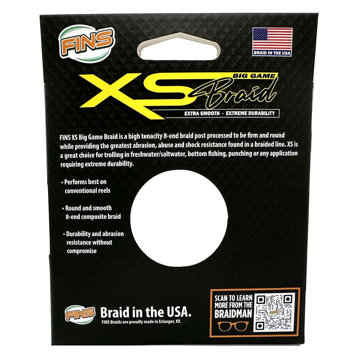 Fins XS Solid Braided Line - 15 lb. - 300 yd. - Orange - Melton Tackle